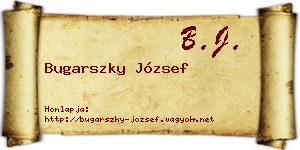 Bugarszky József névjegykártya